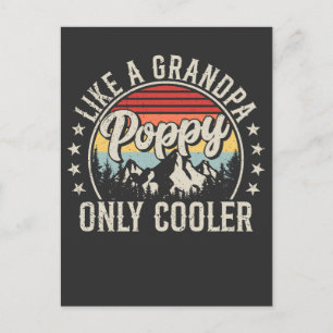 Postal Abuelo amado como un abuelo solo que más genial Re