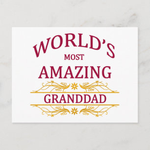 Postal Abuelo asombroso