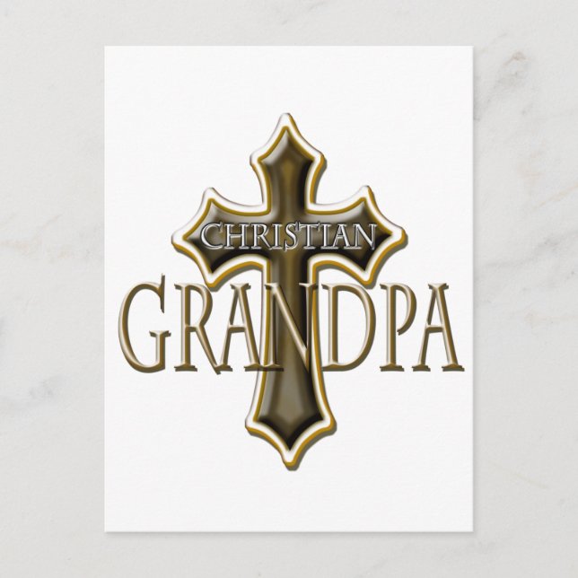 Postal Abuelo cristiano (Anverso)