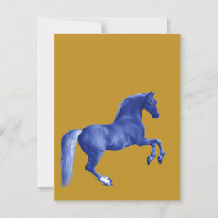 Postal Abuelo de Godolphin Arabian... Caballo azul