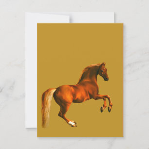 Postal Abuelo de Godolphin Arabian... Dorado