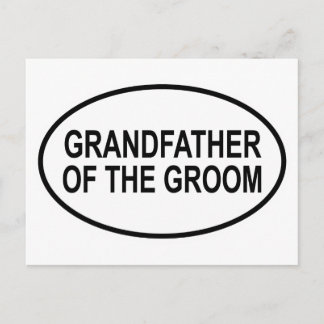 Postal Abuelo del Boda de Groom