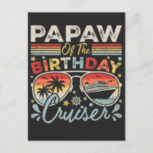 Postal Abuelo del crucero de cumpleaños Vacaciones
