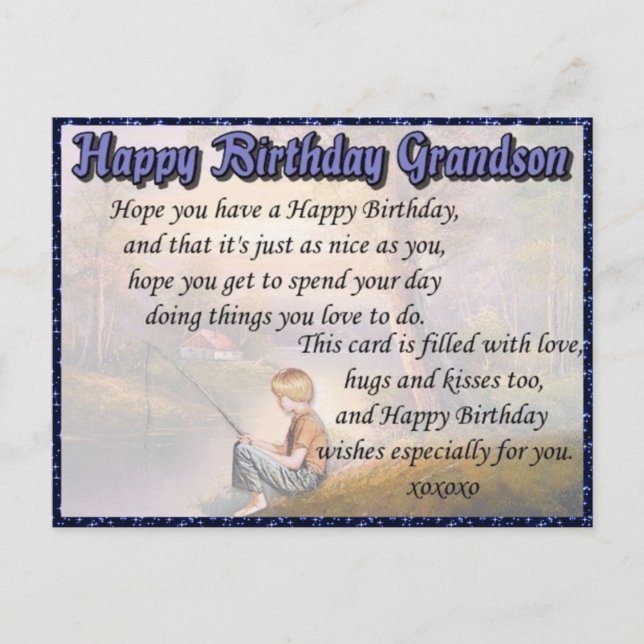 Postal Abuelo Feliz cumpleaños (Anverso)