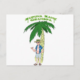 Postal Abuelo hawaiano