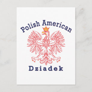 Postal Abuelo Polaco Americano