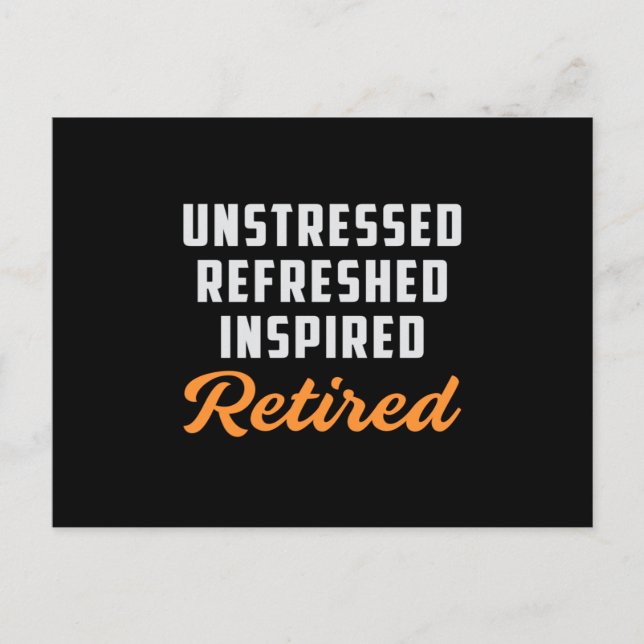 Postal Abuelo retirado retira retiro regalo gracioso (Anverso)