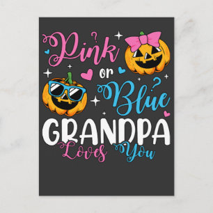 Postal Abuelo Rosa O Azul Te Ama Calabaza Bebé