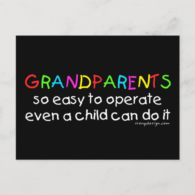 Postal Abuelos Aman Decir (Anverso)