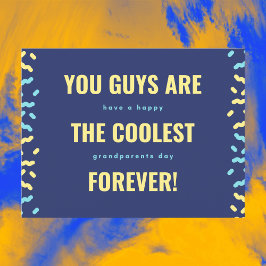 Postal Abuelos más blancos para la marina y amarillos