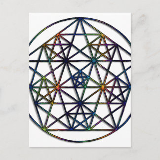 Postal Abundance Sagrada Geometría Fractal de la Vida