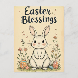 Postal Abundancia de bendición de Pascua