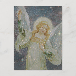 Postal Abundante - ángel de guarda de la generosidad