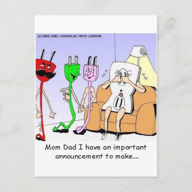 Postal AC/DC Wiring Graciosa Relación Gays/Lesbianas Rega (Anverso)