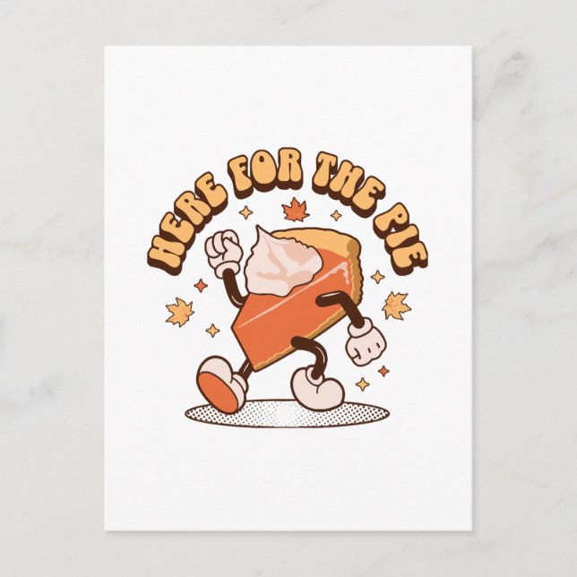 Postal Acá por el Pie - Gracioso Pie de Calabaza de Acció (Anverso)