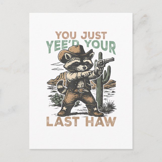 Postal Acabas de Yee'd tu último Haw  (Anverso)