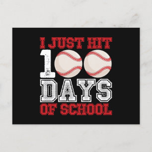 Postal Acabo de recibir 100 días de béisbol escolar
