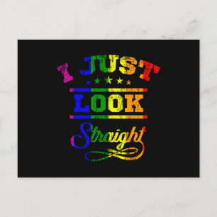 Postal Acabo de ver el mes del Orgullo LGBT directo LGBTQ