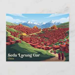 Postal Academia Budista Seda Larung Gar China