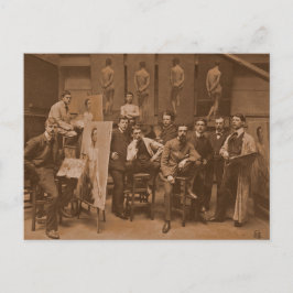 Postal Academia de Amberes 1907 Fotografía de época