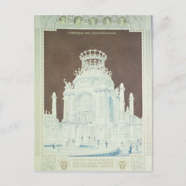 Postal Academia de Bellas Artes (Anverso)