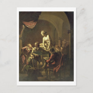 Postal Academia de Lamplight, c.1768-69 (aceite sobre lie