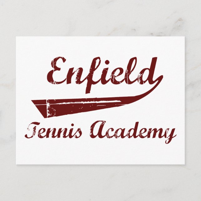 Postal Academia de Tenis Enfield (Anverso)