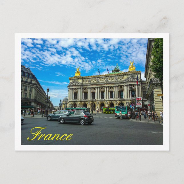 Postal Academia Nacional de Música y Ópera de París (Anverso)
