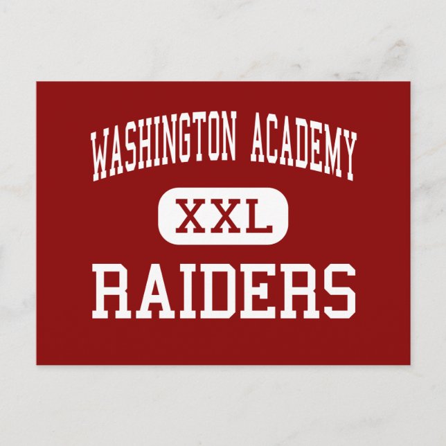 Postal Academia Washington - Raiders - High-East Machias (Anverso)