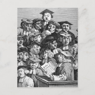 Postal Académicos en una conferencia, 20 de enero de 1736