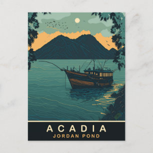 Postal Acadia, Jordan Pond, Viajes