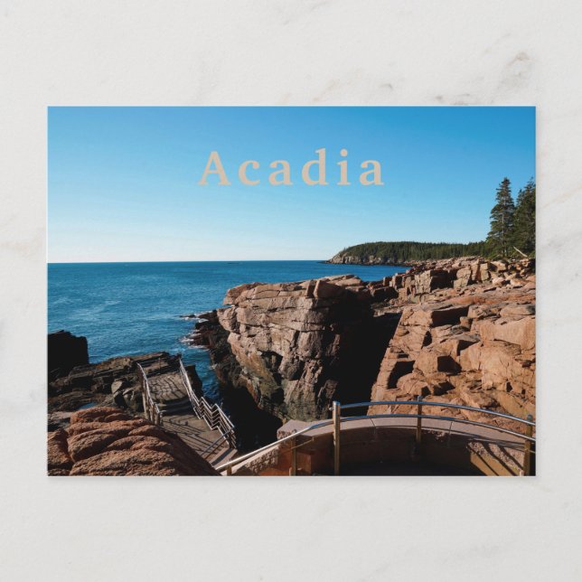 Postal Acadia National MDI Thunder Hole Maine (Anverso)