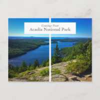 Acadia National Park Bar Harbour Maine Postcard