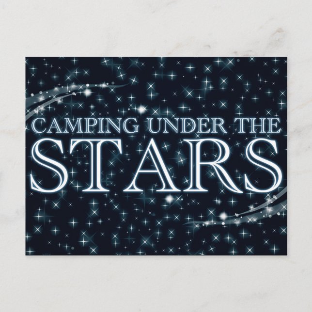 Postal Acampar bajo las estrellas (Anverso)