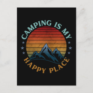 POSTAL ACAMPAR ES MI LUGAR FELIZ