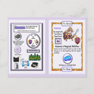 Postal Acamus - Espada Actinium Knight