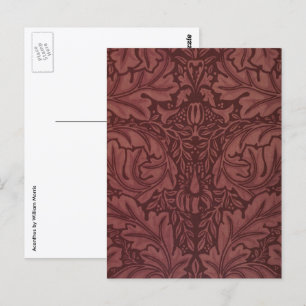 Postal Acanthus de William Morris, textil floral vintage