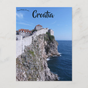 Postal Acantilado en Dubrovnik Croacia