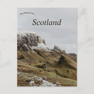 Postal Acantilado en la Isla de Skye Escocia