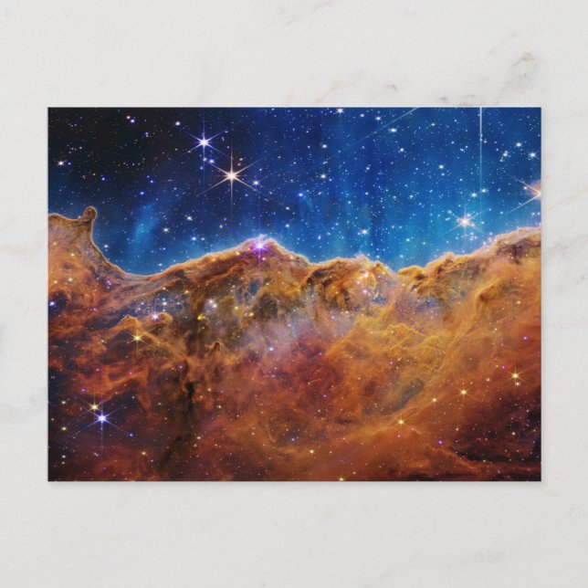 Postal Acantilados cósmicos en la Nebulosa Carina desde J (Anverso)