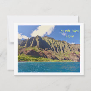 Postal Acantilados Crenulados De La Costa De Nā Pali, Kau