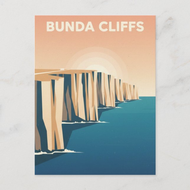 Postal Acantilados de Bunda Australia (Anverso)