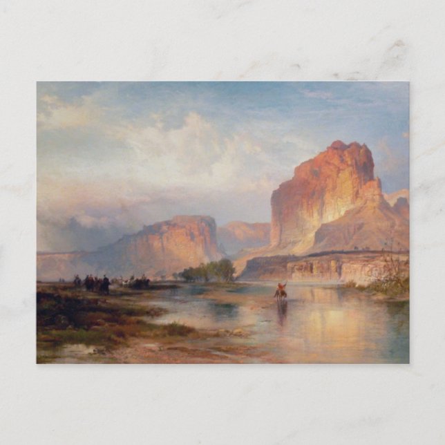 Postal Acantilados de Green River - 1874 (Anverso)