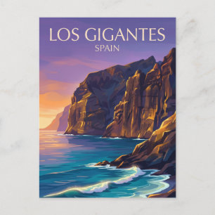 Postal Acantilados de Los Gigantes España