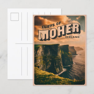Postal Acantilados de madres de época, Regalos Naturales 