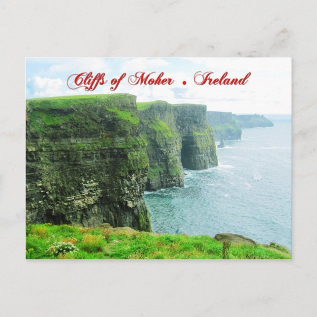 Postal Acantilados de Moher, Condado de Clare, Irlanda (Anverso)