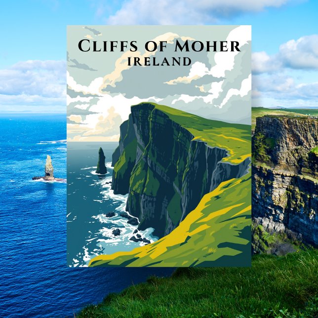 Postal Acantilados de Moher Ireland Irish Travel (Cliffs of Moher Ireland Irish Travel Postcard
)