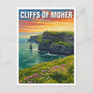 Postal Acantilados de Moher Ireland Travel