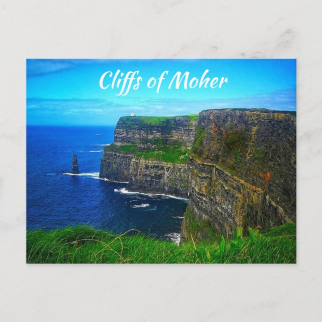 Postal Acantilados de Moher, Irlanda (Anverso)