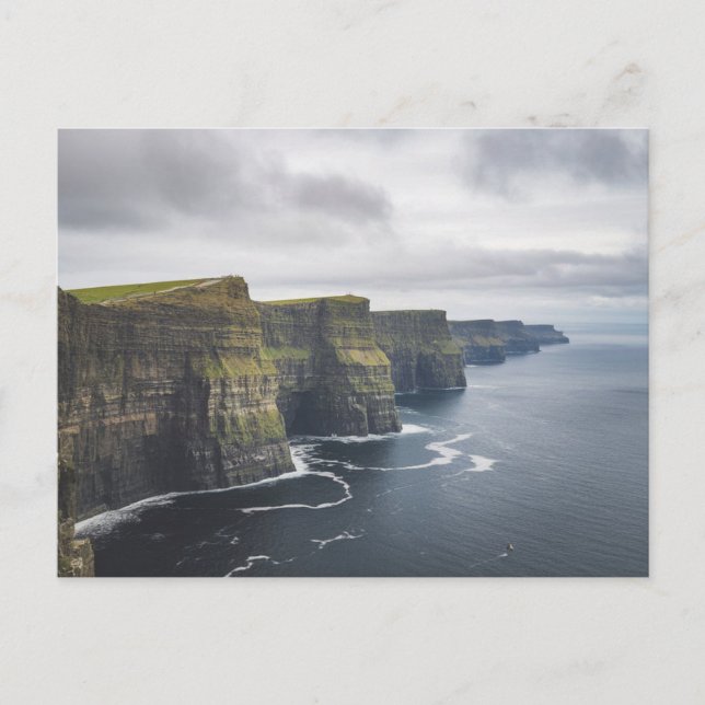Postal Acantilados de Moher, Irlanda, Nubosidad (Anverso)